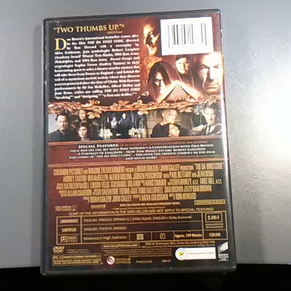 The Davinci Code dvd - Picture 2 of 4